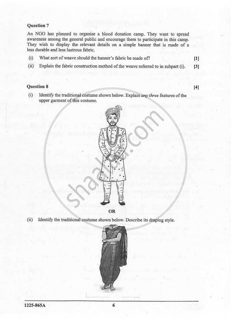 Fashion Designing (Theory) 2024-2025 - I.S.C. - Class 12 - CISCE (Council for the Indian School Certificate Examinations) question paper with PDF download