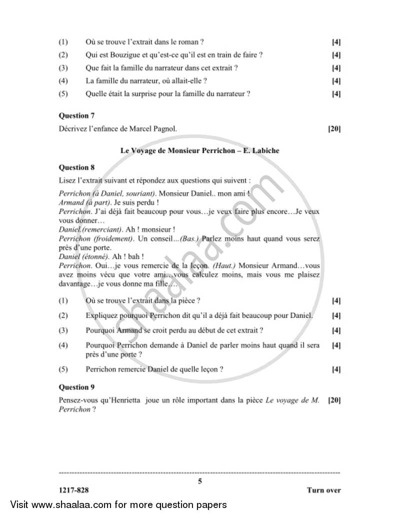 French (Modern Foreign Language) 2016-2017 - I.S.C. - Class 12 - CISCE (Council for the Indian School Certificate Examinations) question paper with PDF download