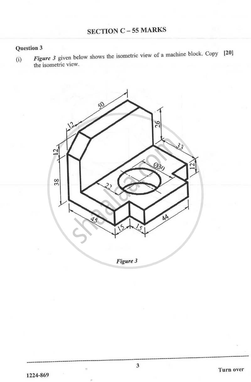 Geometrical and Mechanical Drawing 2023-2024 - I.S.C. - ISC Class 12 - CISCE (Council for the Indian School Certificate Examinations) question paper with PDF download