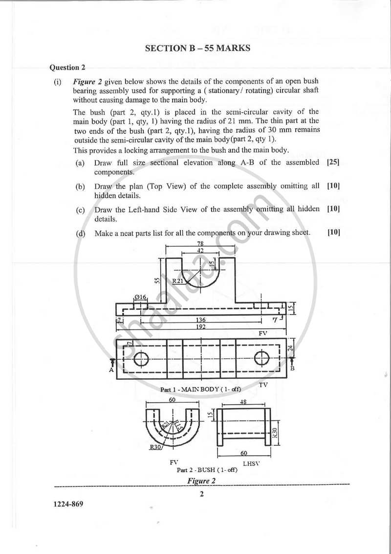 Geometrical and Mechanical Drawing 2023-2024 - I.S.C. - ISC Class 12 - CISCE (Council for the Indian School Certificate Examinations) question paper with PDF download