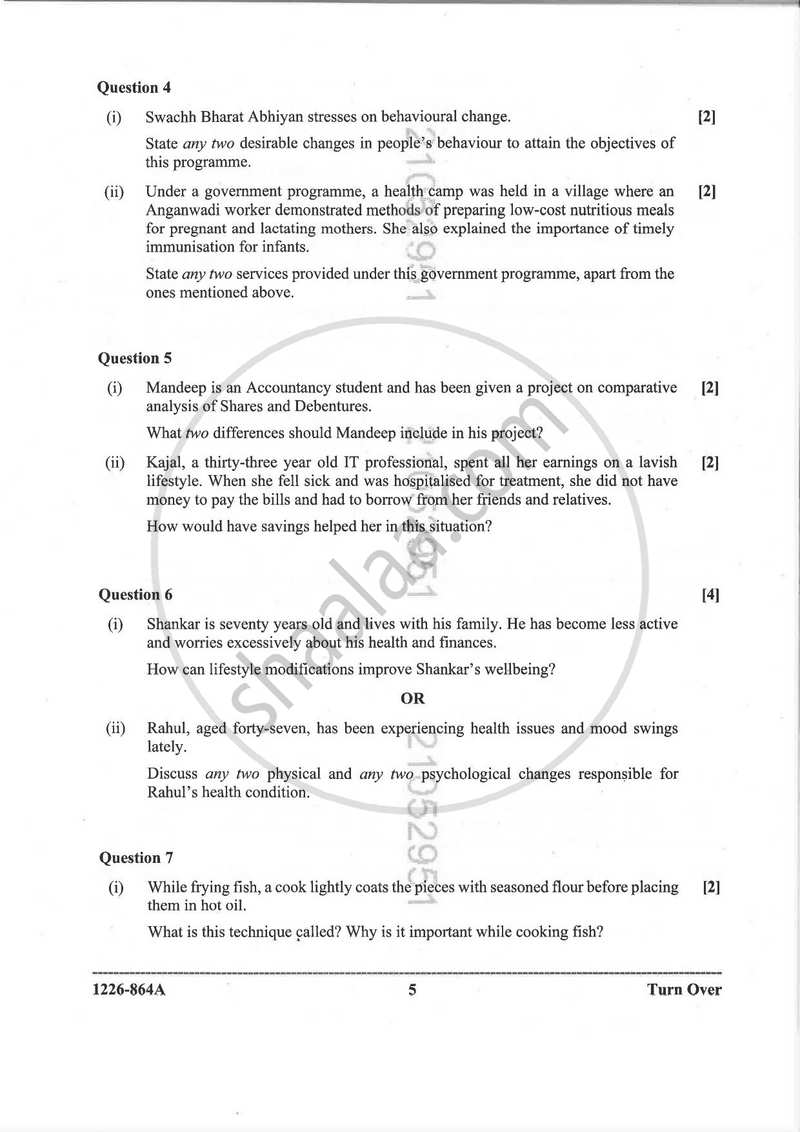 Home Science (Theory) 2025-2026 - I.S.C. - Class 12 - CISCE (Council for the Indian School Certificate Examinations) question paper with PDF download