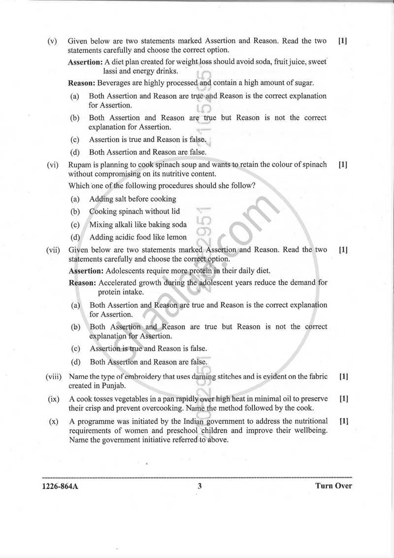 Home Science (Theory) 2025-2026 - I.S.C. - Class 12 - CISCE (Council for the Indian School Certificate Examinations) question paper with PDF download