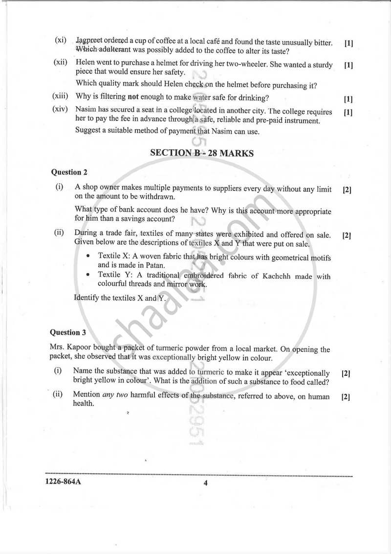 Home Science (Theory) 2025-2026 - I.S.C. - Class 12 - CISCE (Council for the Indian School Certificate Examinations) question paper with PDF download