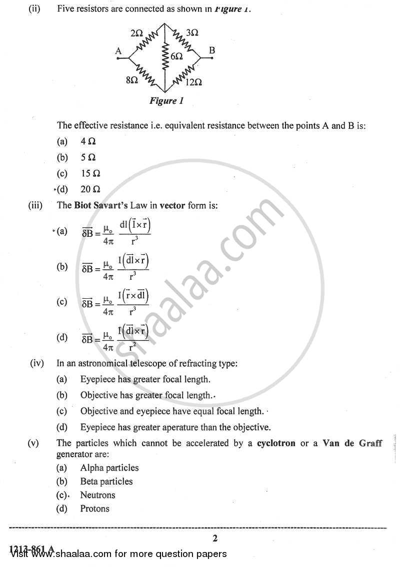 Physics (Theory) 2012-2013 - I.S.C. - Class 12 - CISCE (Council for the Indian School Certificate Examinations) question paper with PDF download