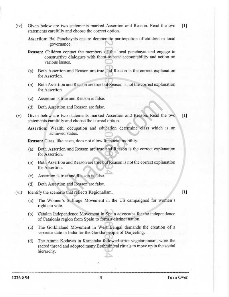 Sociology 2025-2026 - I.S.C. - Class 12 - CISCE (Council for the Indian School Certificate Examinations) question paper with PDF download
