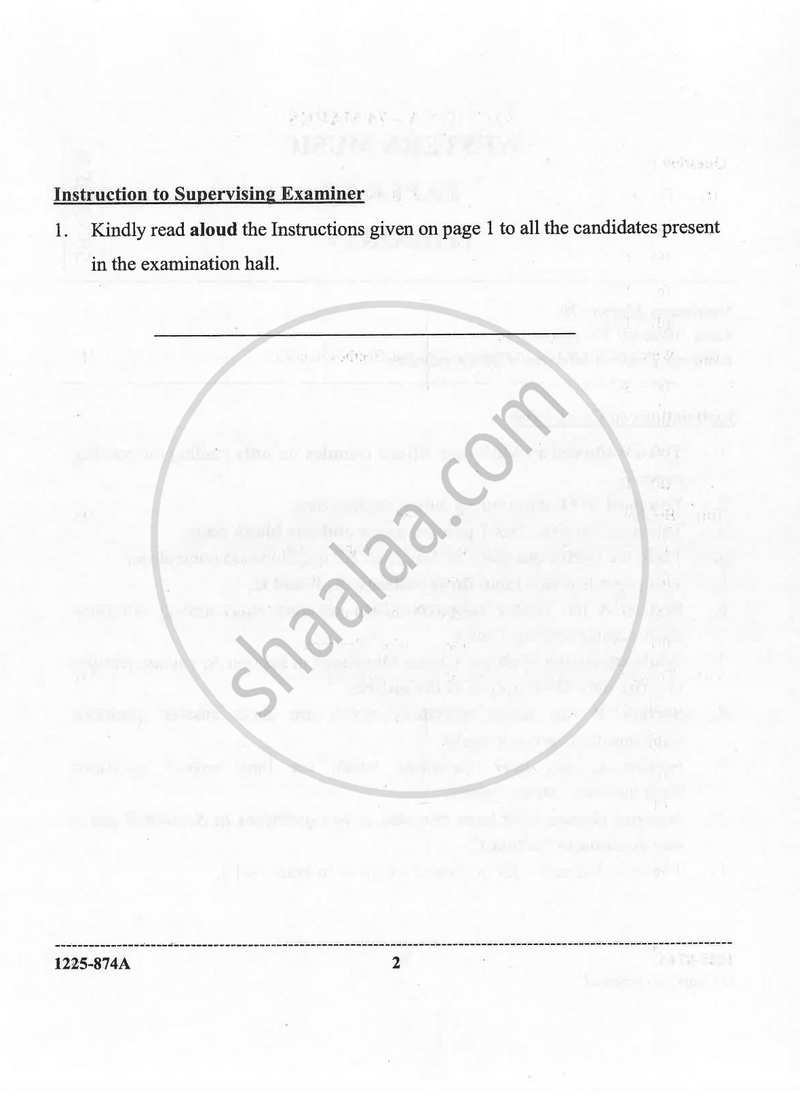 Western Music (Theory) 2024-2025 - I.S.C. - Class 12 - CISCE (Council for the Indian School Certificate Examinations) question paper with PDF download