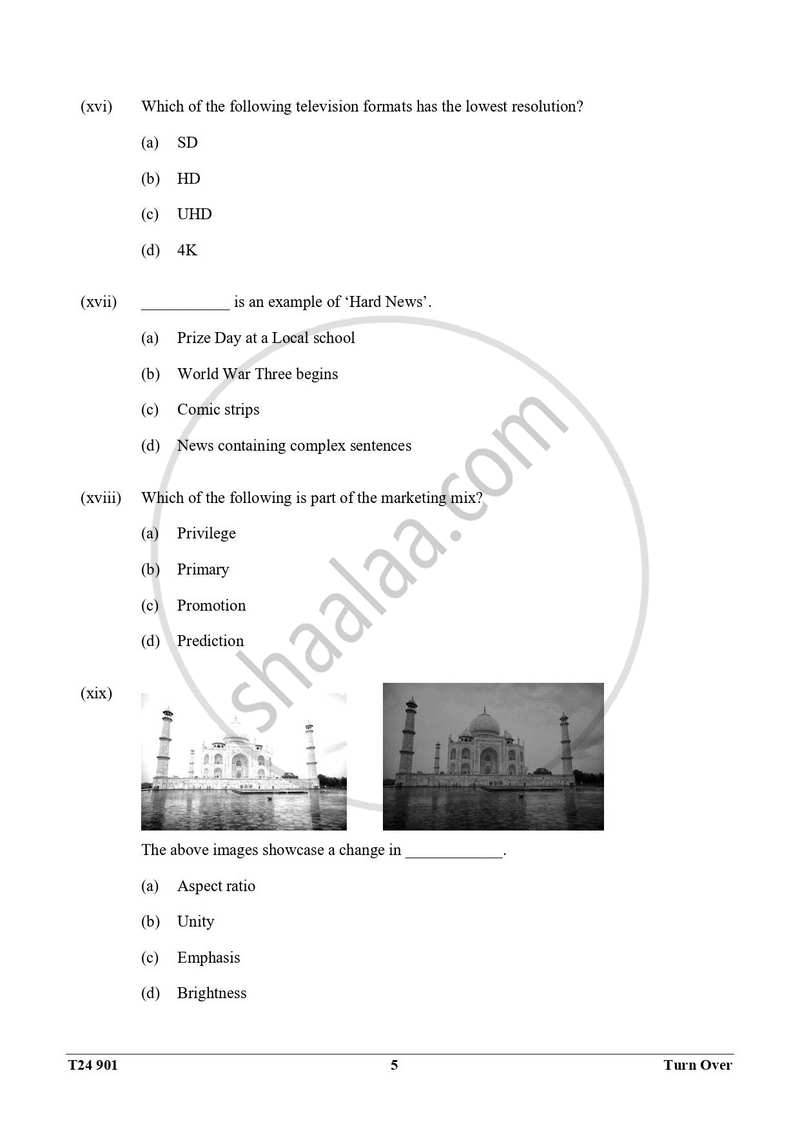 Mass Media and Communication 2023-2024 ICSE Class 10  - CISCE (Council for the Indian School Certificate Examinations) question paper with PDF download