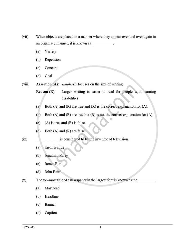Mass Media and Communication 2024-2025 ICSE Class 10  - CISCE (Council for the Indian School Certificate Examinations) question paper with PDF download
