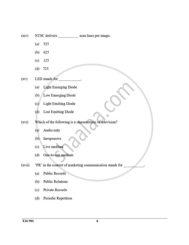 Mass Media and Communication 2025-2026 ICSE Class 10 - CISCE (Council for the Indian School Certificate Examinations) question paper with PDF download