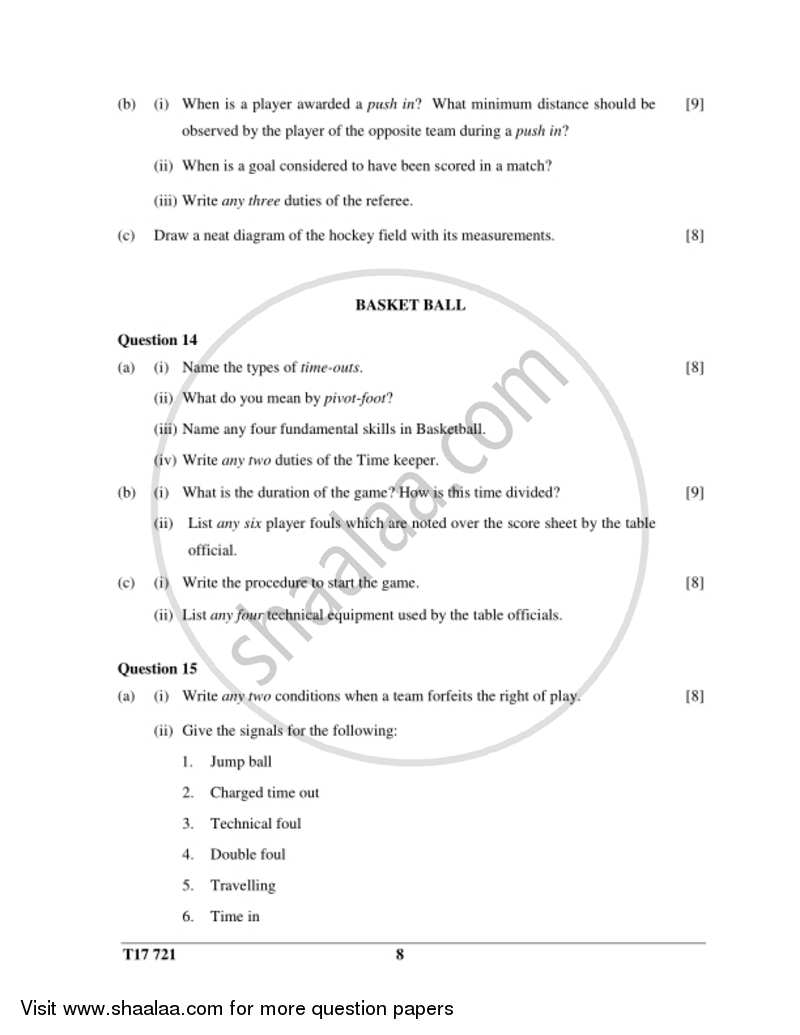 Physical Education 2016-2017 ICSE Class 10  - CISCE (Council for the Indian School Certificate Examinations) question paper with PDF download