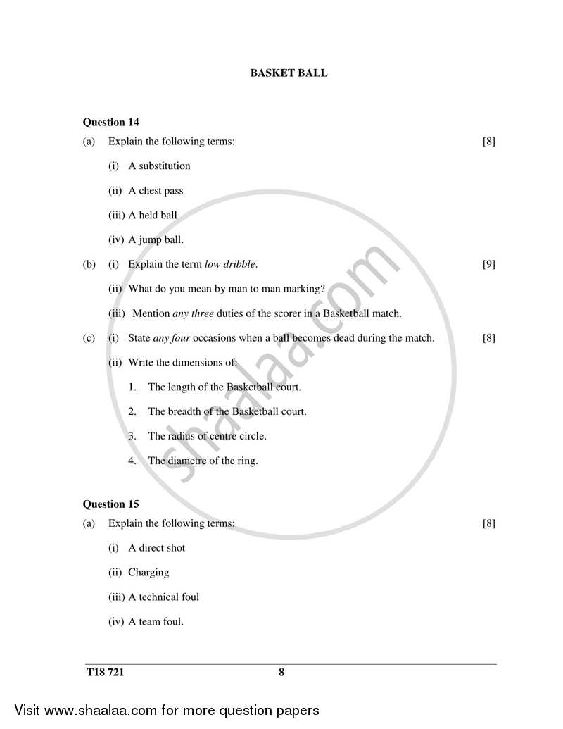 Physical Education 2017-2018 ICSE Class 10  - CISCE (Council for the Indian School Certificate Examinations) question paper with PDF download