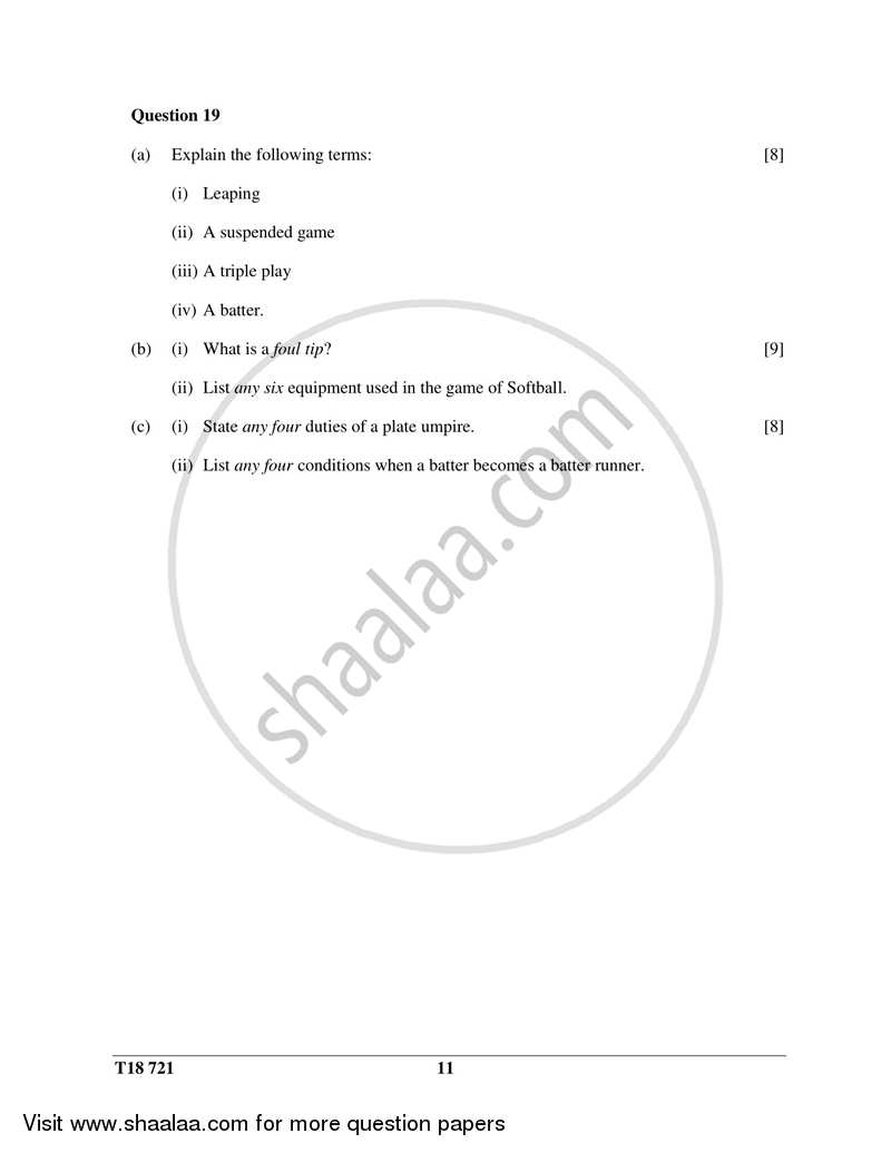 Physical Education 2017-2018 ICSE Class 10  - CISCE (Council for the Indian School Certificate Examinations) question paper with PDF download