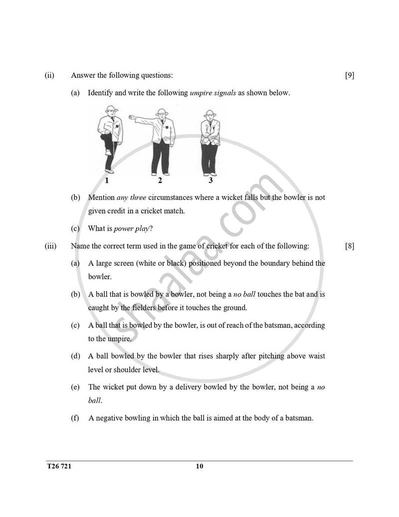 Physical Education 2025-2026 ICSE Class 10 - CISCE (Council for the Indian School Certificate Examinations) question paper with PDF download