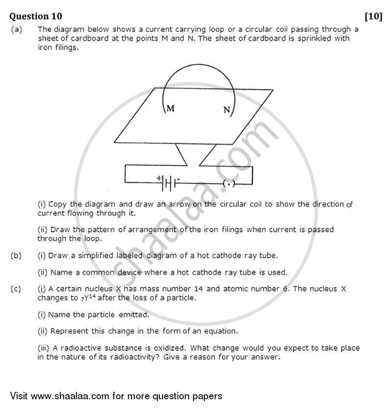 Physics 2011-2012 ICSE Class 10  - CISCE (Council for the Indian School Certificate Examinations) question paper with PDF download
