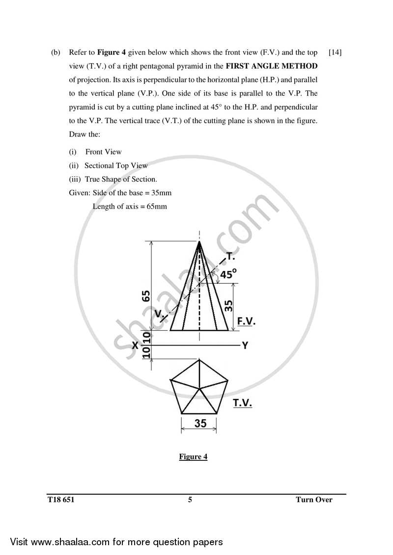 Technical Drawing Applications 2017-2018 ICSE Class 10  - CISCE (Council for the Indian School Certificate Examinations) question paper with PDF download