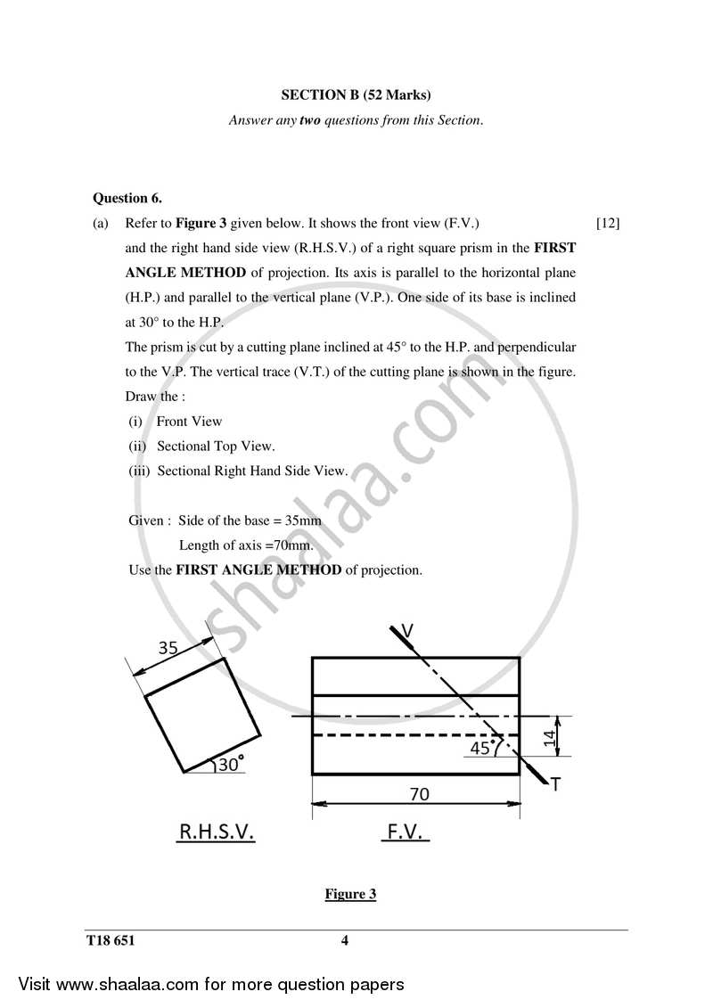 Technical Drawing Applications 2017-2018 ICSE Class 10  - CISCE (Council for the Indian School Certificate Examinations) question paper with PDF download