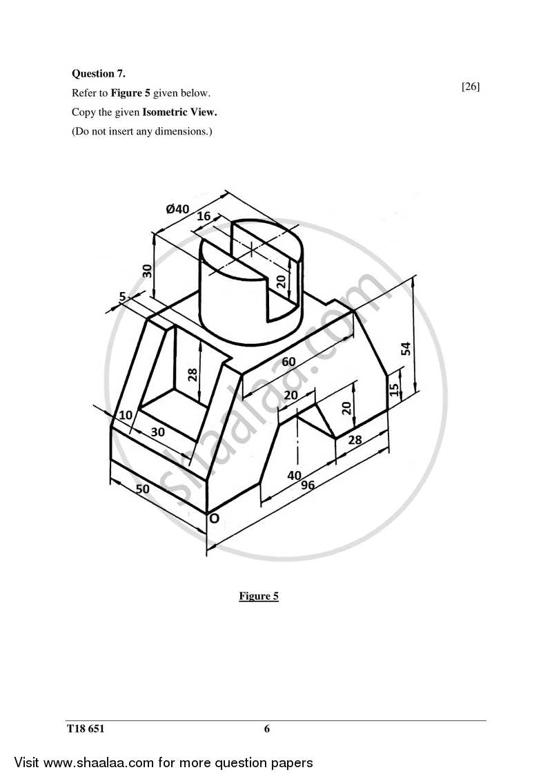 Technical Drawing Applications 2017-2018 ICSE Class 10  - CISCE (Council for the Indian School Certificate Examinations) question paper with PDF download