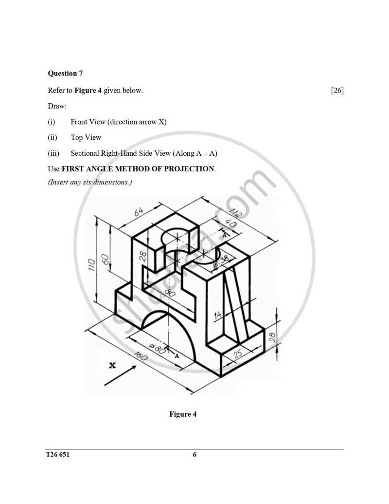 Technical Drawing Applications 2025-2026 ICSE Class 10 - CISCE (Council for the Indian School Certificate Examinations) question paper with PDF download