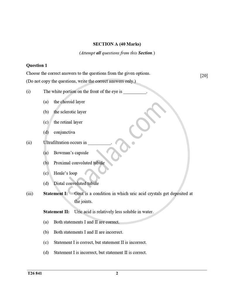 Yoga 2025-2026 ICSE Class 10 - CISCE (Council for the Indian School Certificate Examinations) question paper with PDF download