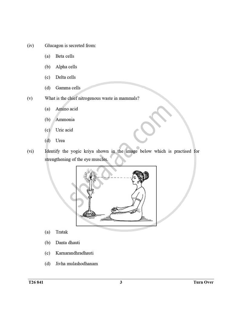 Yoga 2025-2026 ICSE Class 10 - CISCE (Council for the Indian School Certificate Examinations) question paper with PDF download