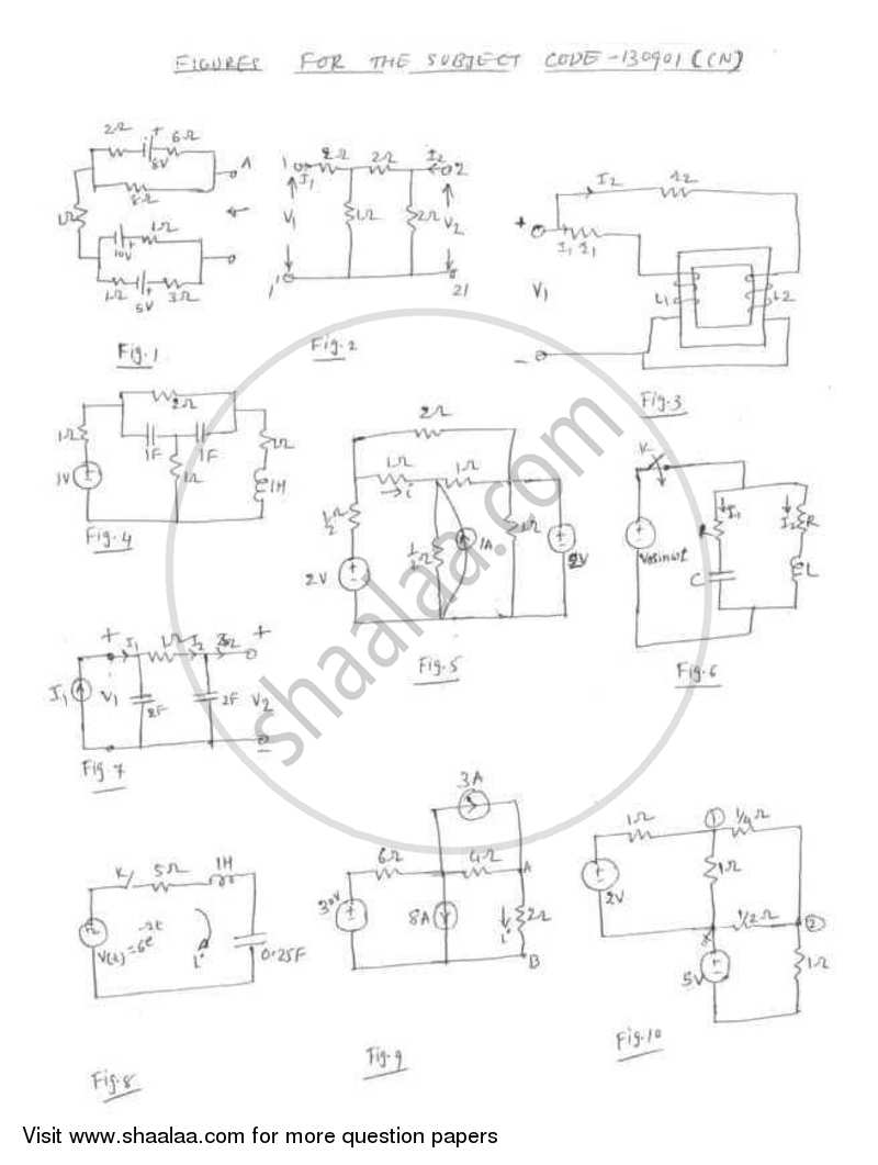 Circuits and Networks 2012-2013 - B.E. - Semester 3 (SE Second Year) - Gujarat Technological University (GTU) question paper with PDF download