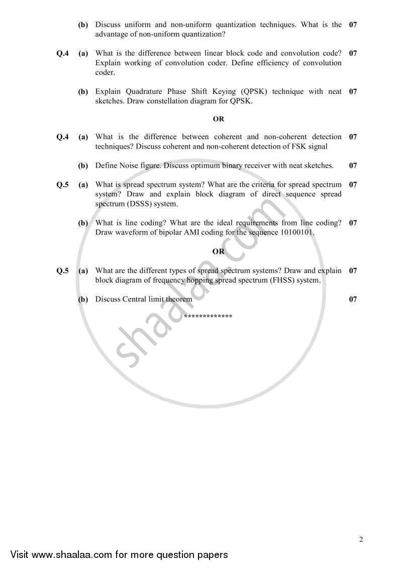 Digital Communication 2010-2011 - B.E. - Semester 6 (TE Third Year) - Gujarat Technological University (GTU) question paper with PDF download