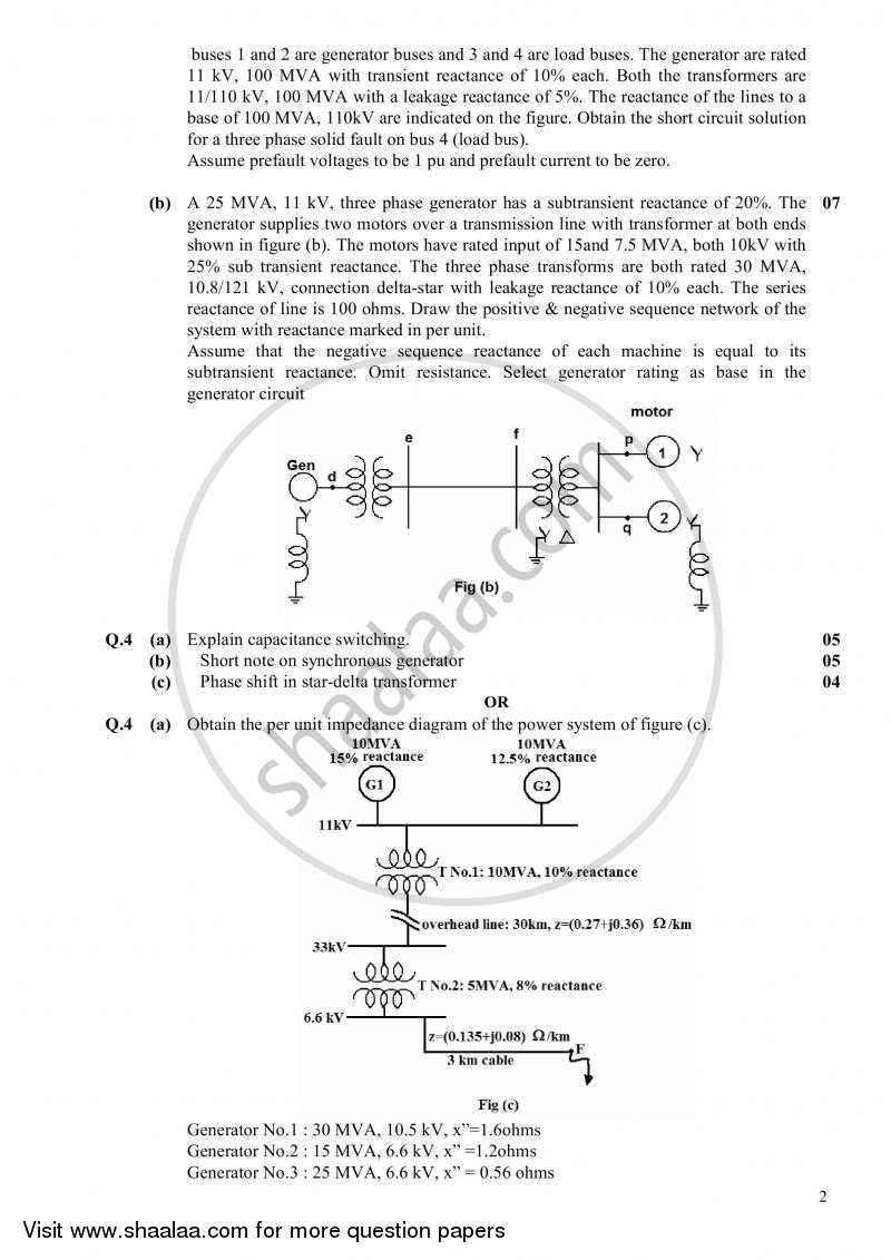 Electrical Power Engineering 2010-2011 - B.E. - Semester 5 (TE Third Year) - Gujarat Technological University (GTU) question paper with PDF download