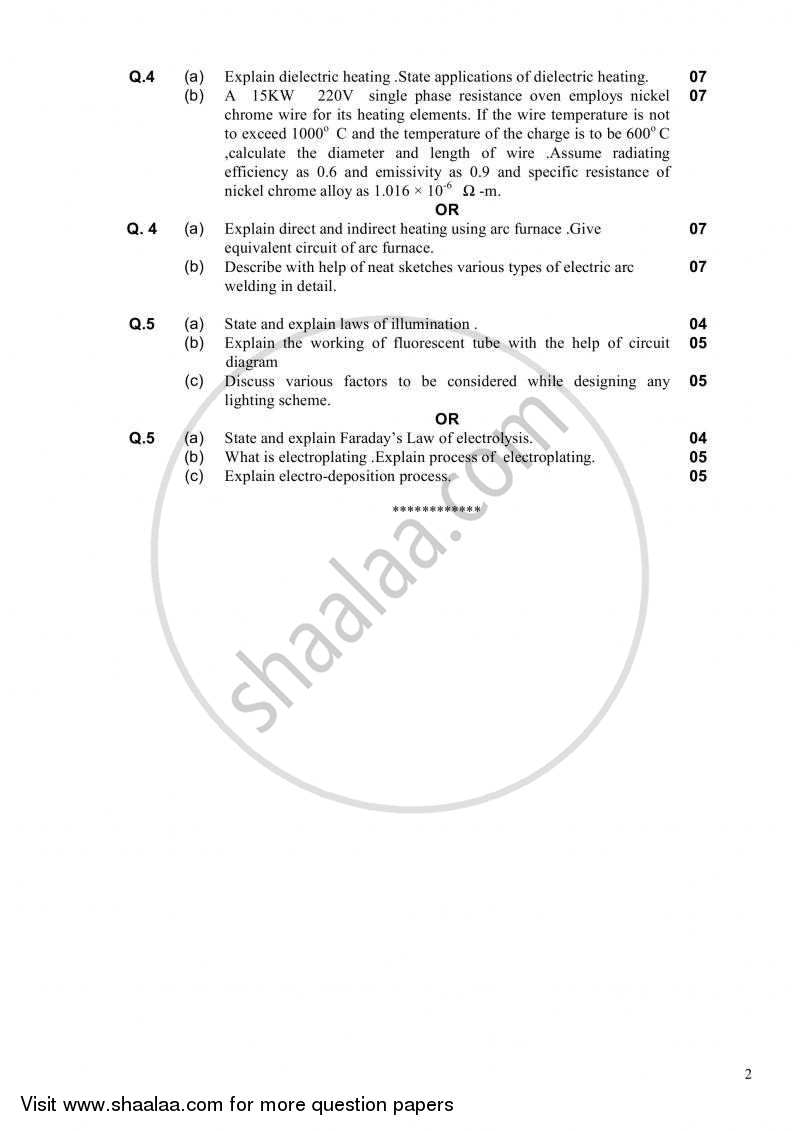 Electrical Power Utilization and Traction 2010-2011 - B.E. - Semester 5 (TE Third Year) - Gujarat Technological University (GTU) question paper with PDF download