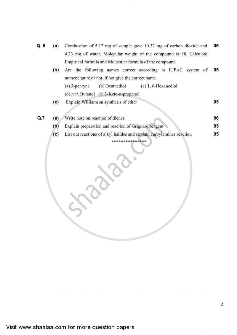 Pharmaceutical Chemistry 3 (Organic) 2010-2011 - B.Pharm. - Semester 3 - Gujarat Technological University (GTU) question paper with PDF download