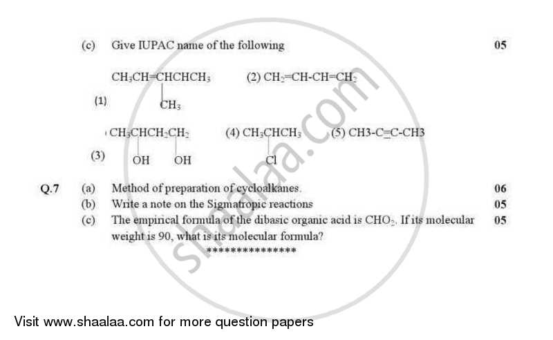 Pharmaceutical Chemistry 3 (Organic) 2012-2013 - B.Pharm. - Semester 3 - Gujarat Technological University (GTU) question paper with PDF download