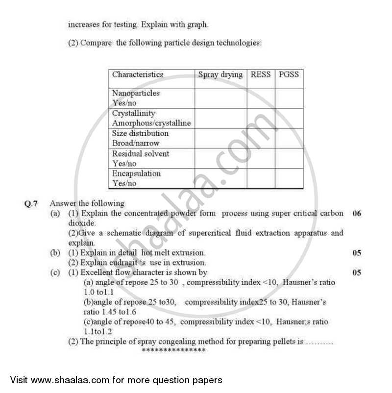 Pharmaceutical Engineering 2 2012-2013 - B.Pharm. - Semester 3 - Gujarat Technological University (GTU) question paper with PDF download