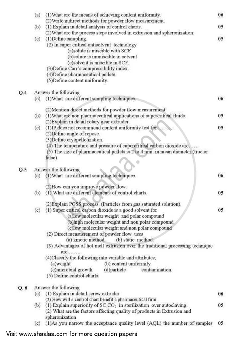 Pharmaceutical Engineering 2 2012-2013 - B.Pharm. - Semester 3 - Gujarat Technological University (GTU) question paper with PDF download