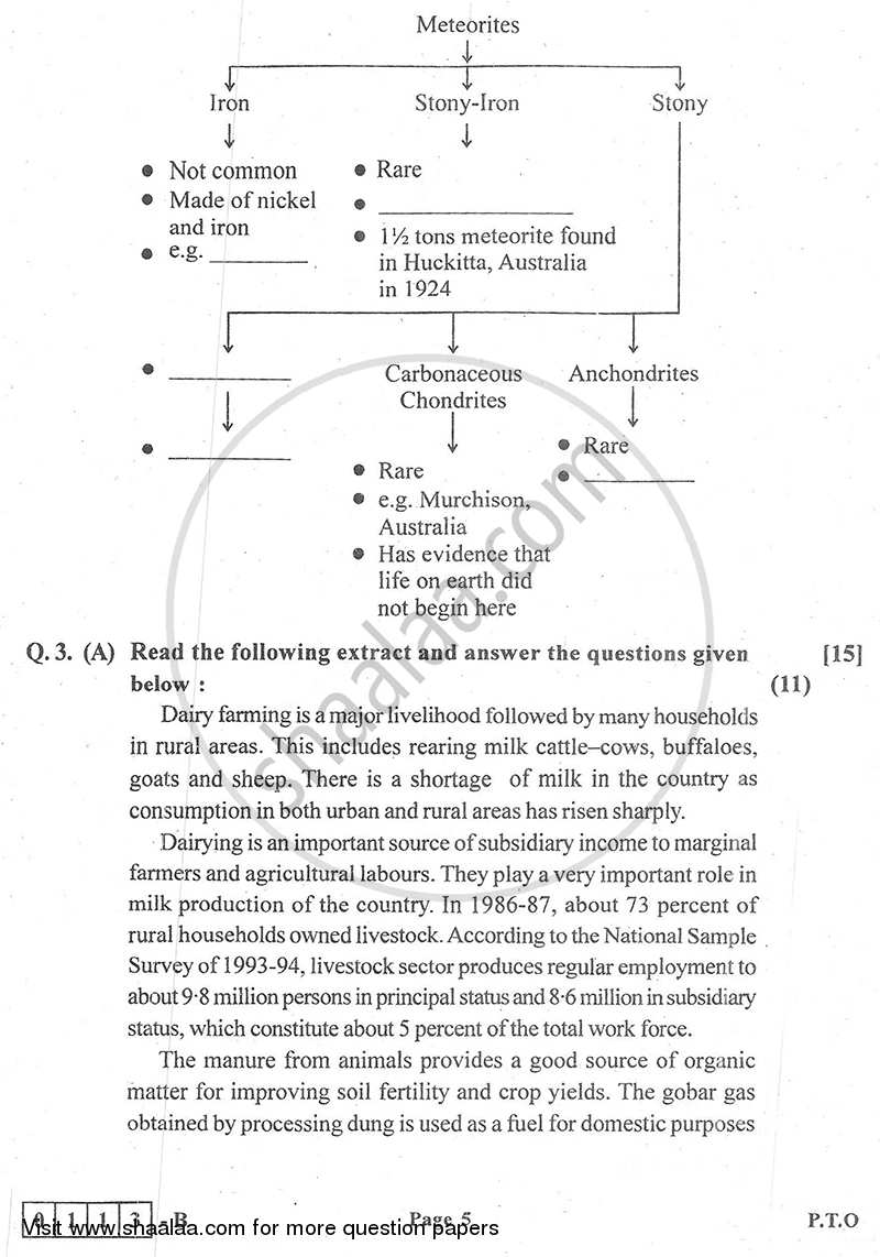 English 2014-2015 - H.S.C - 12th Standard Board Exam - Maharashtra State Board (MSBSHSE) question paper with PDF download