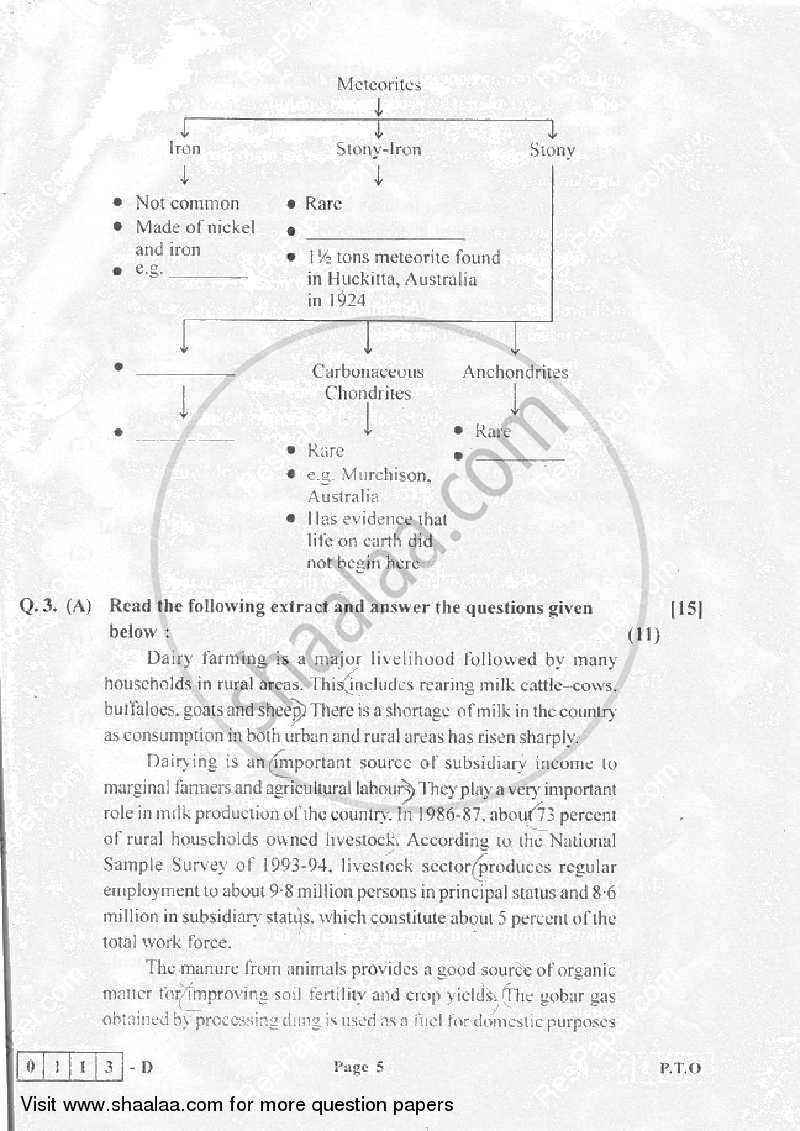 English 2014-2015 - H.S.C - 12th Standard Board Exam - Maharashtra State Board (MSBSHSE) question paper with PDF download