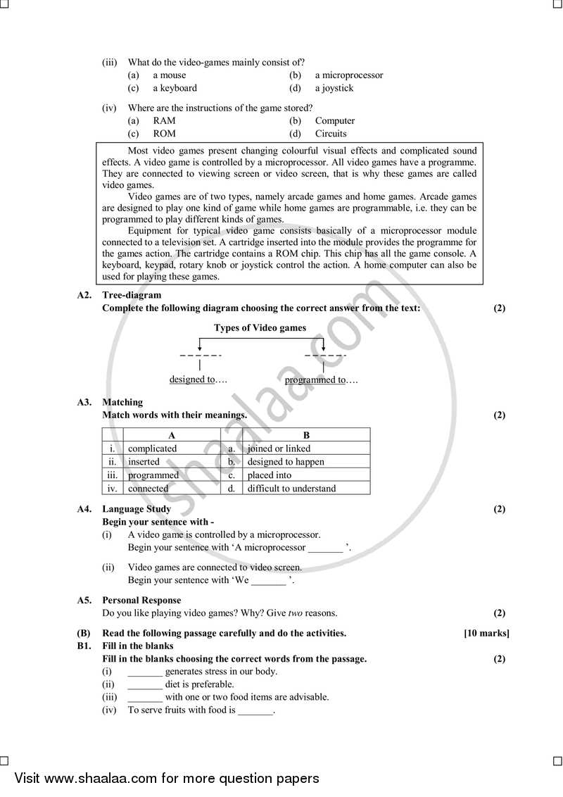English (Second/Third Language) 2014-2015 - S.S.C - 10th Standard Board Exam [इयत्ता १० वी] - Maharashtra State Board (MSBSHSE) question paper with PDF download