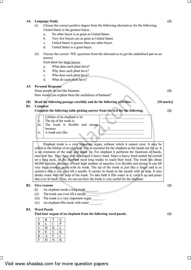 English (Second/Third Language) 2014-2015 - S.S.C - 10th Standard Board Exam [इयत्ता १० वी] - Maharashtra State Board (MSBSHSE) question paper with PDF download