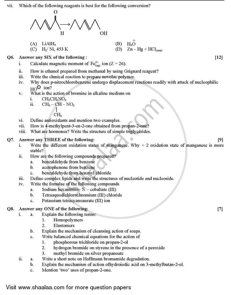 12TH HSC CHEMISTRY QUESTION PAPER WITH SOLUTION PDF DOWNLOAD 2023 visual data 4