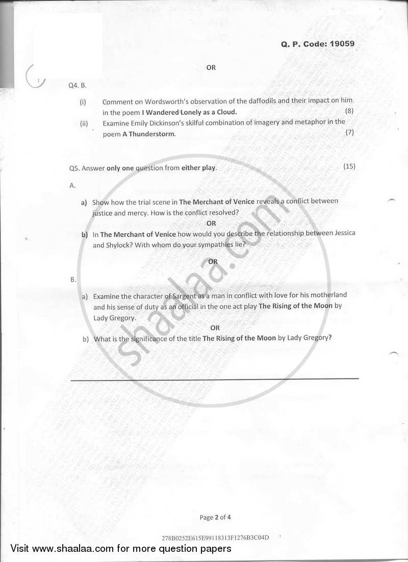 An Introduction to Litterateurs 2017-2018 Semester 2 - University of Mumbai question paper with PDF download