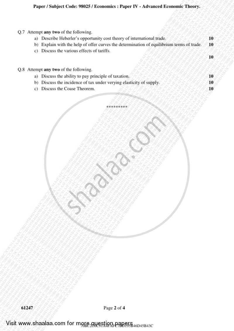 Advanced Economic Theory 2018-2019 - B.A. - 3rd Year (TYBA) - University of Mumbai question paper with PDF download