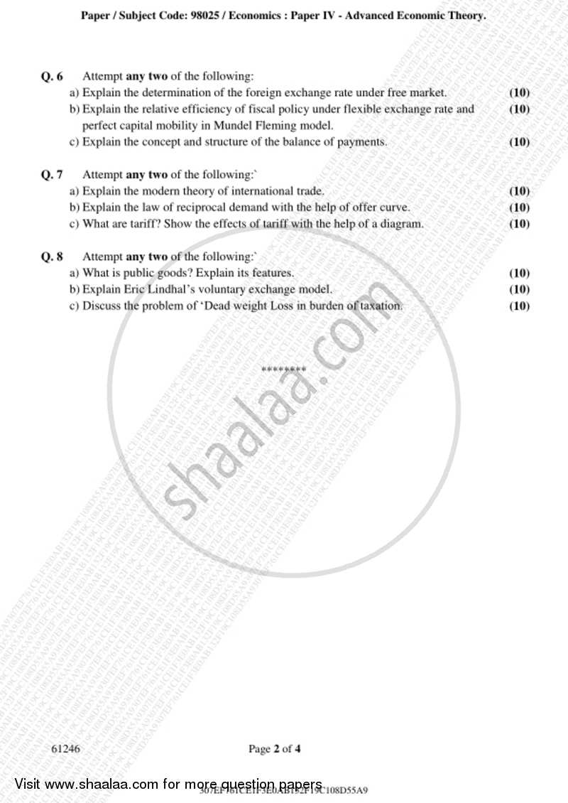 Advanced Economic Theory 2018-2019 - B.A. - 3rd Year (TYBA) - University of Mumbai question paper with PDF download