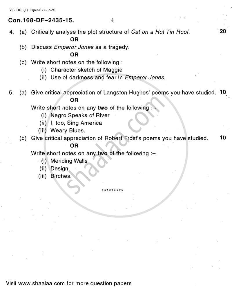 American Literature 2014-2015 - B.A. - 2nd Year (SYBA) - University of Mumbai question paper with PDF download