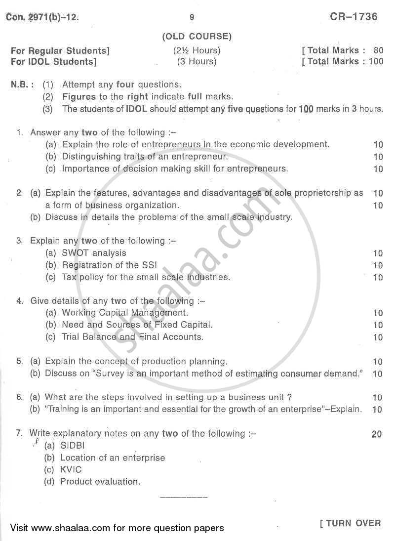 Computer Applications to Economic Analysis 2011-2012 - B.A. - Semester 5 (TYBA) - University of Mumbai question paper with PDF download