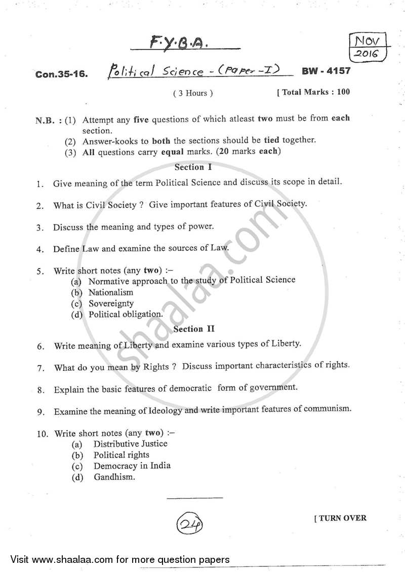 scope and importance of political science