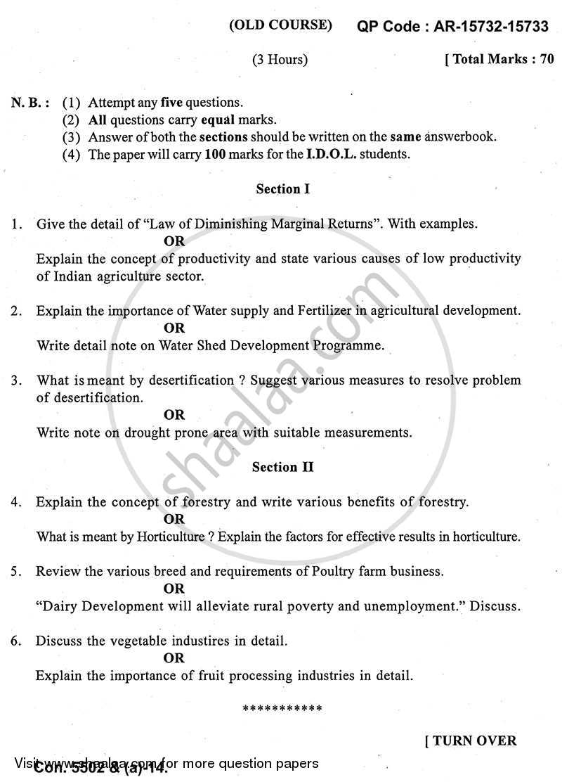 Rural Marketing and Finance 2013-2014 - B.A. - 3rd Year (TYBA) - University of Mumbai question paper with PDF download