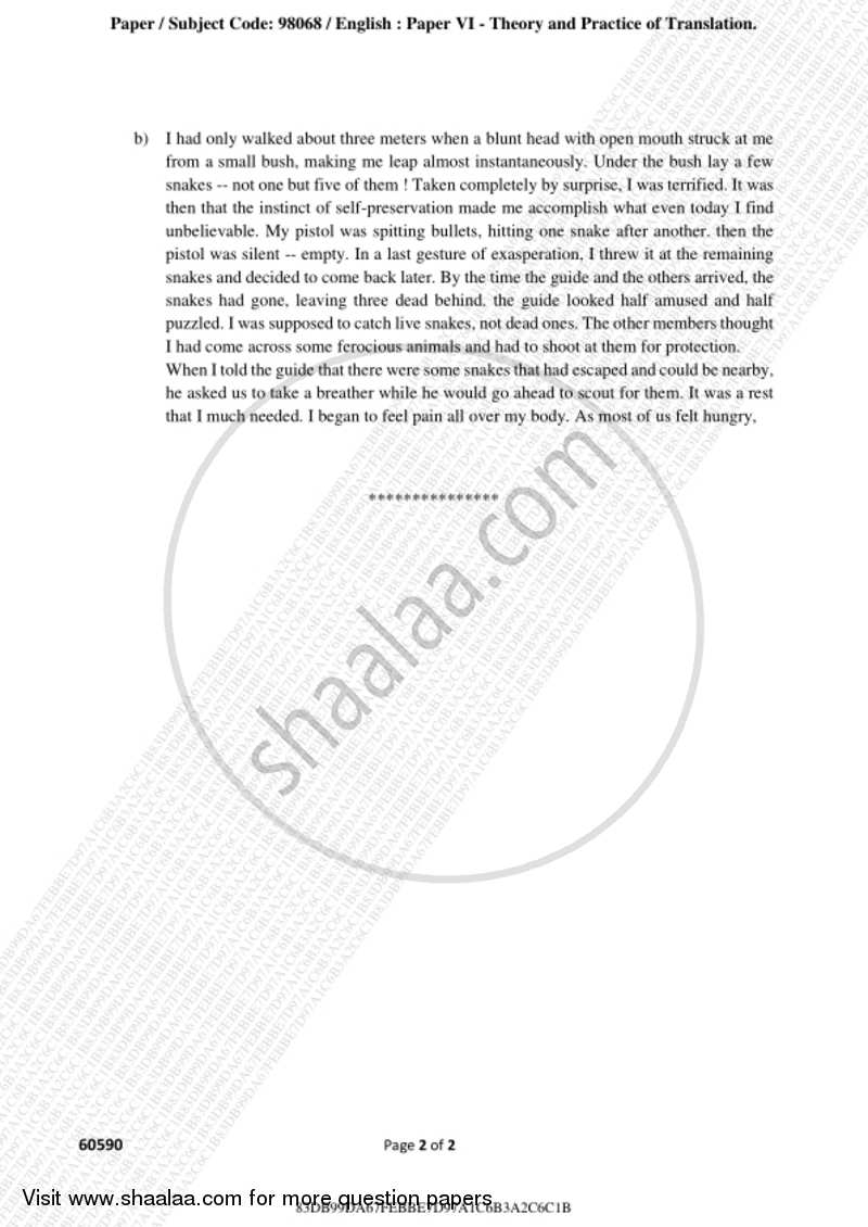 Theory and Practice of Translation 2018-2019 - B.A. - 3rd Year (TYBA) - University of Mumbai question paper with PDF download