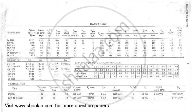 Electronic Circuit Analysis and Design 1 2006-2007 BE ...