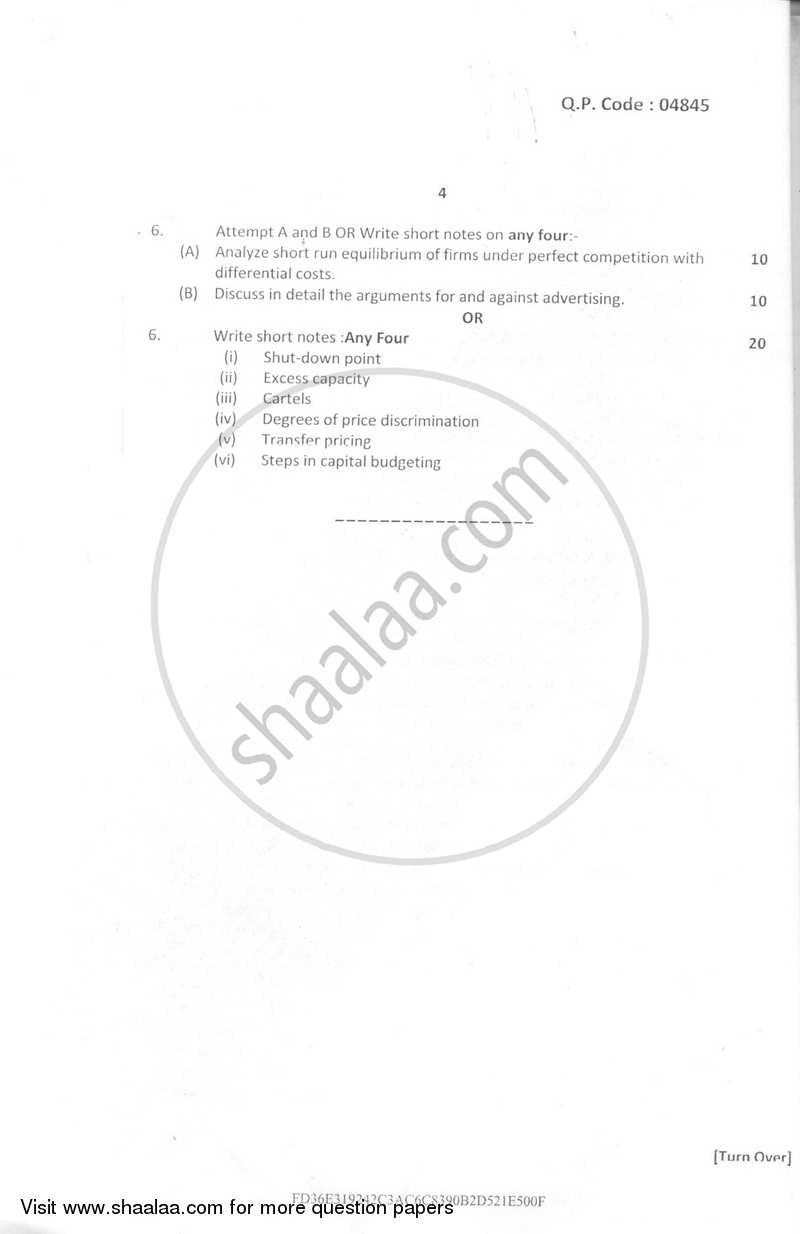 Business Economics 2 2016-2017 - B.Com. - Semester 2 (FYBcom) - University of Mumbai question paper with PDF download