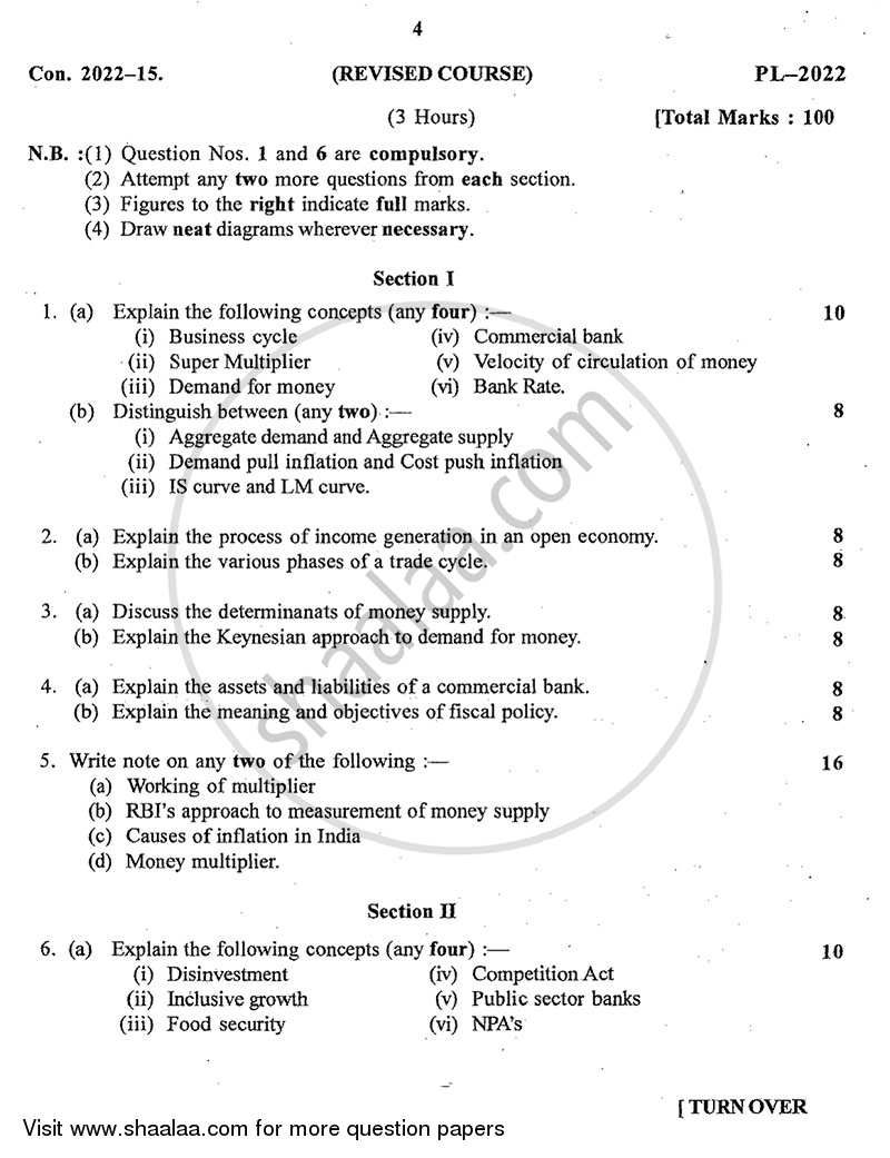 Business Economics 2 2014-2015 - B.Com. - 2nd Year (SYBcom) - University of Mumbai question paper with PDF download