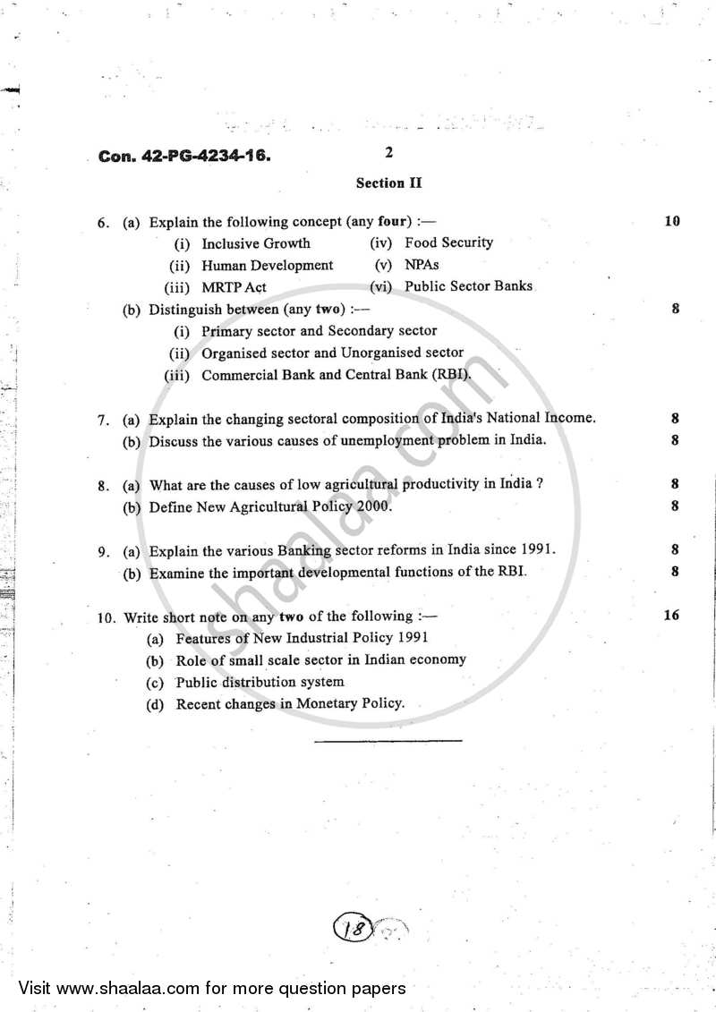 Business Economics 2 2016-2017 - B.Com. - 2nd Year (SYBcom) - University of Mumbai question paper with PDF download