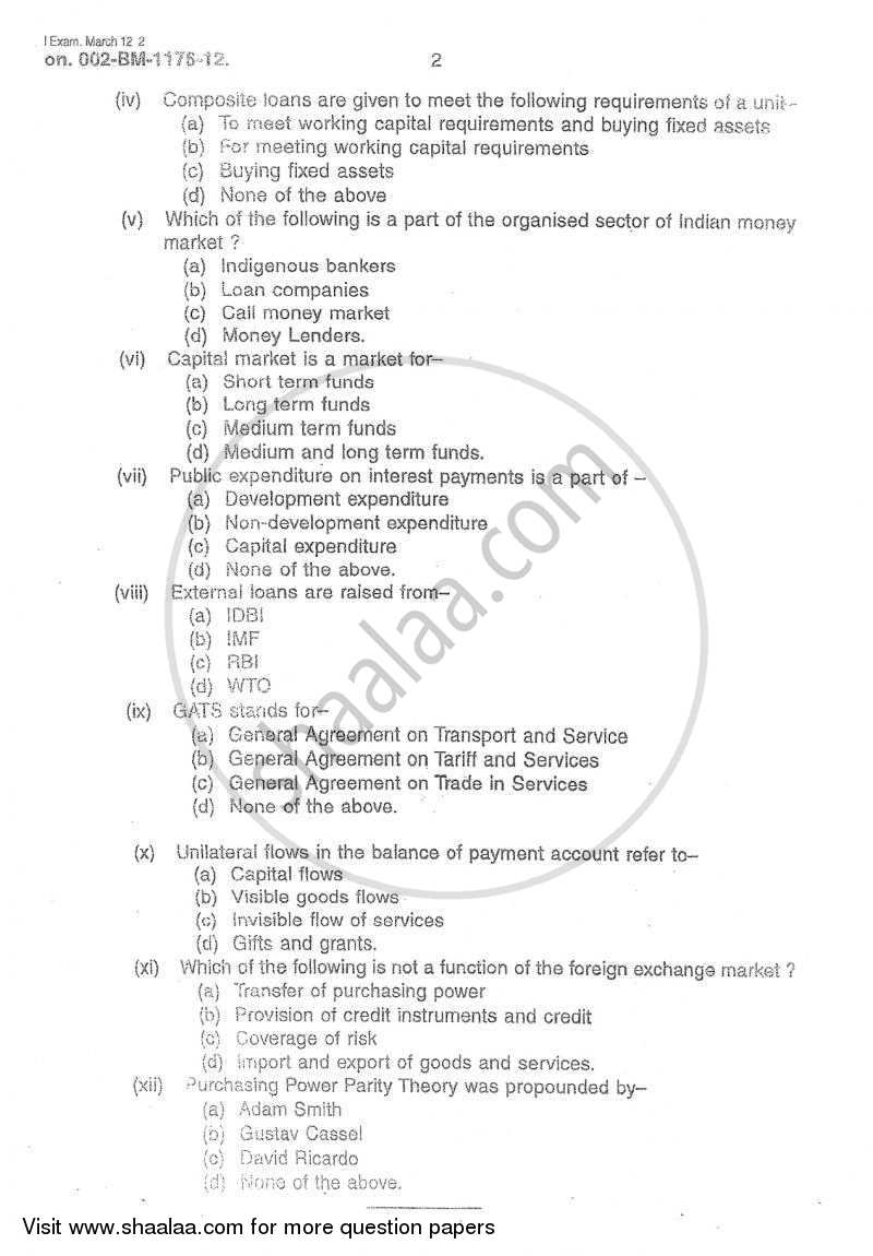 Business Economics 3 2011-2012 - B.Com. - 3rd Year (TYBcom) - University of Mumbai question paper with PDF download